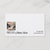 "Pottery Designer II" — keramiek Visitekaartje (Achterkant)