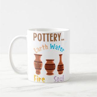 Pottery Earth Water Fire Soul - Lovely Pottery Koffiemok
