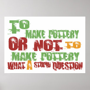 Pottery maken poster