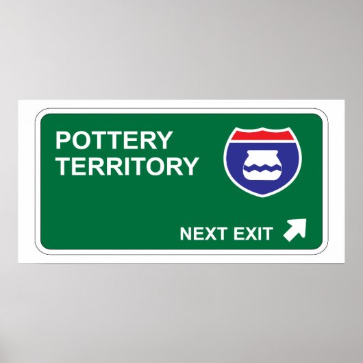 Pottery Next Exit Poster (Voorkant)