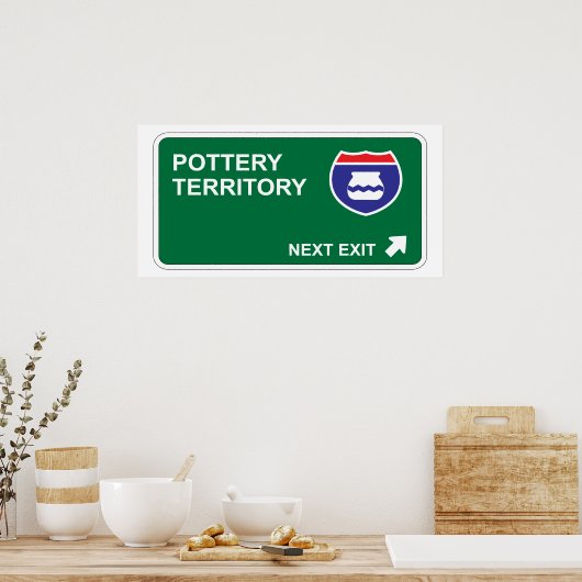 Pottery Next Exit Poster (Keuken)