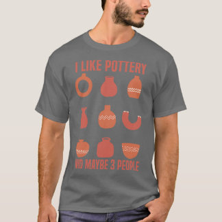 Pottery Pottery-liefhebbers hou ik van Pottery en  T-shirt