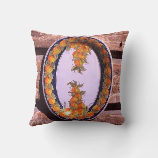 Pottery Serving Dish Poster Plaque Kussen (Achterkant)