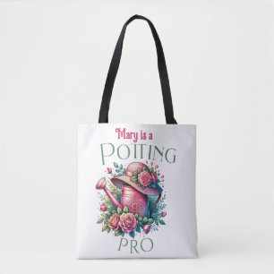Potting Pro Cottage Floral Watering Can Canvas tas