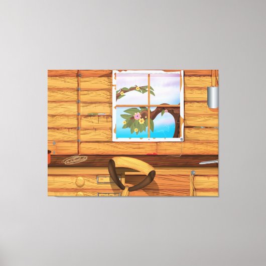 Potting Shed Canvas Afdruk (Voorkant)