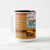 Potting Shed Tweekleurige Koffiemok (Voorkant links)