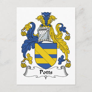Potts Family Crest Briefkaart
