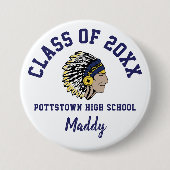 Pottstown High School Button Logo Custom (Voorkant)