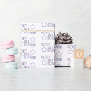 Potty als een rockster cadeaupapier