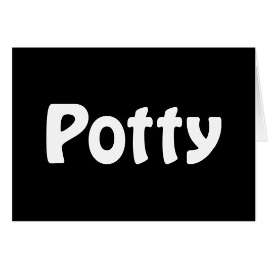 Potty Kaart (Voorkant Horizontaal)