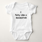 Potty like a Rockstar Romper (Voorkant)