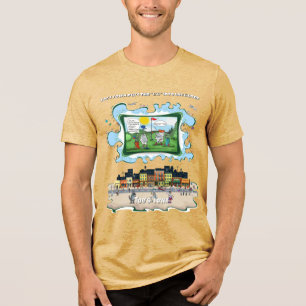 Potty Mouth Satirische Humor Tri-Blend T-shirt