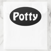 Potty Oval Sticker (Tas)
