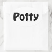 Potty Ovale Sticker (Tas)