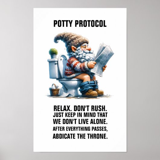 POTTY PROTOCOL POSTER (Voorkant)