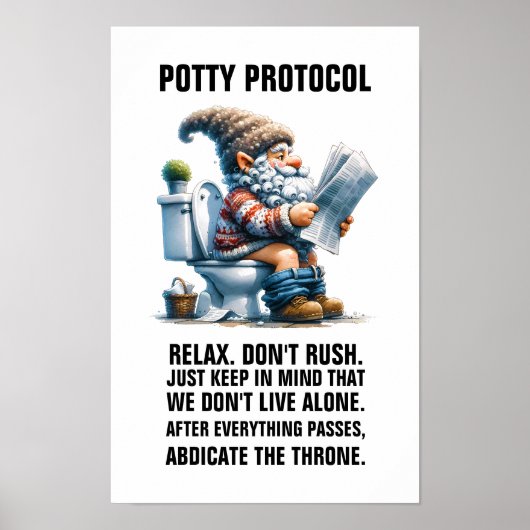 POTTY PROTOCOL zonder lijst Poster (Voorkant)