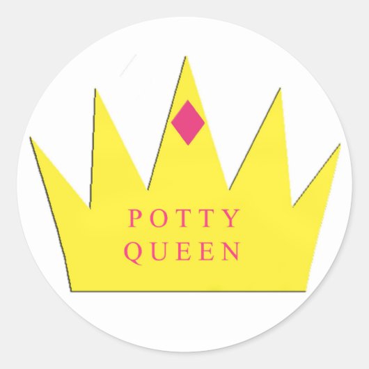 Potty Queen Sticker (Voorkant)