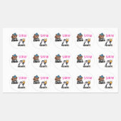 Potty Stickers, Gepersonaliseerde Potty power Labels (Vel)