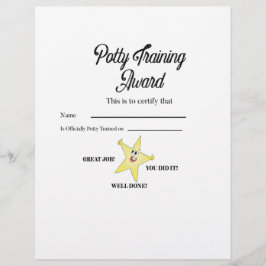 Potty Training Award