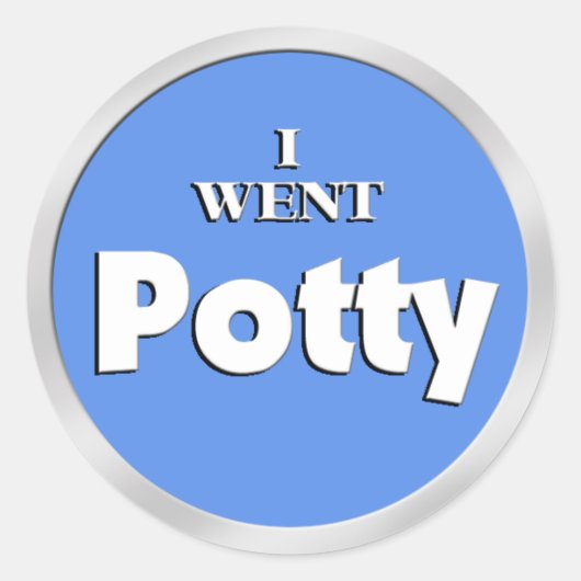 Potty Training Blue Reward stickers (Devant)