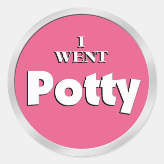 Potty Training Pink Reward stickers (Devant)