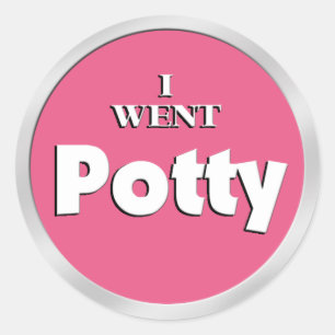 Potty Training Pink Reward stickers
