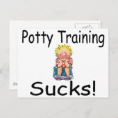 Potty Training Sucks Briefkaart (Voorkant / Achterkant)