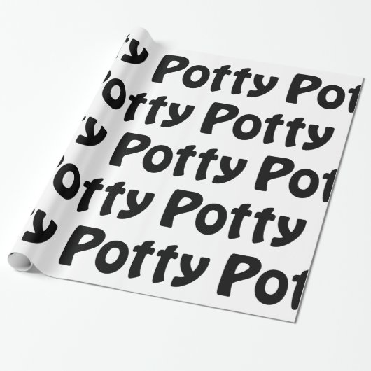 Potty Wrapping Paper Cadeaupapier (Uitgerold)