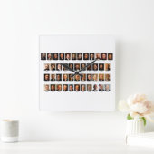 POTUS Portraits Wall Clock Vierkante Klok (Huis)