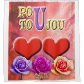 Pou Toujou Douchegordijn (Voorkant)