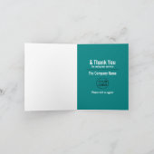 Pouce vers le haut, Carte de remerciements client (Intérieur)