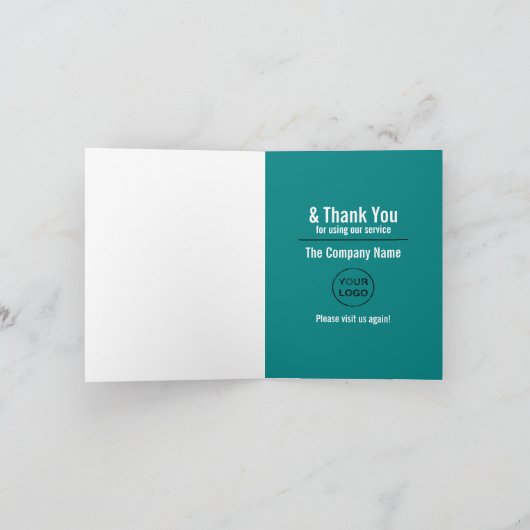 Pouce vers le haut, Carte de remerciements client (Intérieur)