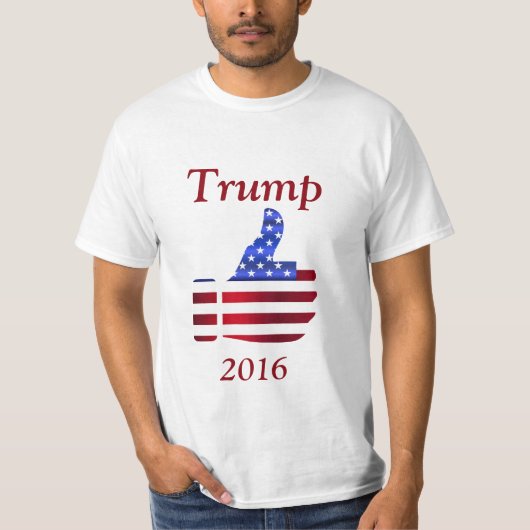 Pouces vers le haut de T-shirt de Donald Trump de (Devant)