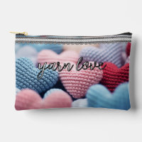 Pouchettes d'artisanat crochet sac de voyage fils