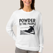 POUDRE AU PEUPLE, T-shirts SKIER Ski (Devant)