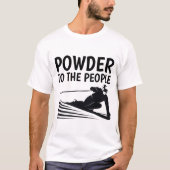 POUDRE AU PEUPLE, T-shirts SKIER Ski Snow (Devant)