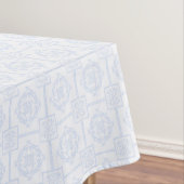 Poudre Bleu Bambou Motif asiatique nappe | Eleg (In Situ)