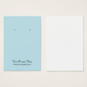 Poudre Bleu Plain Simple oreille personnalisée (Devant & derrière)
