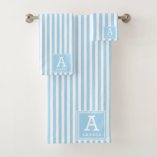 Poudre Bleu Tirages de Cabane Monogramme Initiale (En situation)