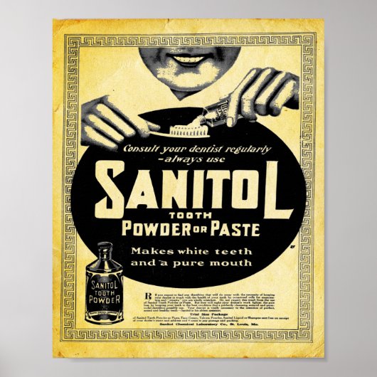Poudre De Dents Sanitol vintage Ou Impression Past (Devant)