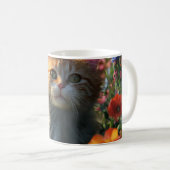 Poudre fect Chat Cartoon Mug (Devant droit)