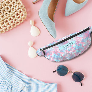 Poudre Féminine Rose et Motif Shibori Bleu Électri