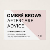 Poudre Ombre rose puissant Brows carte de soins po (Devant)