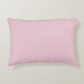 poudre rose clair couleur uni coussin (Devant)