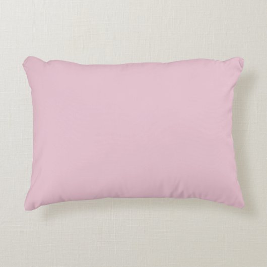 poudre rose clair couleur uni coussin (Devant)