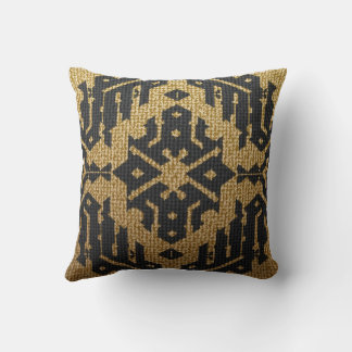 Pouf met een antiek afbeelding kussen