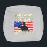 Pouf Mon petit-fils Mon héros soldat Fier militaire Nan<br><div class="desc">Mon petit-fils Mon héros soldat Fier militaire Nana</div>