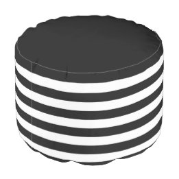Pouf Noir et blanc