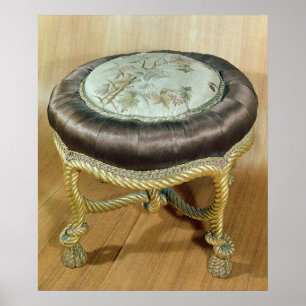 Pouf, tweede imperiale stijl poster