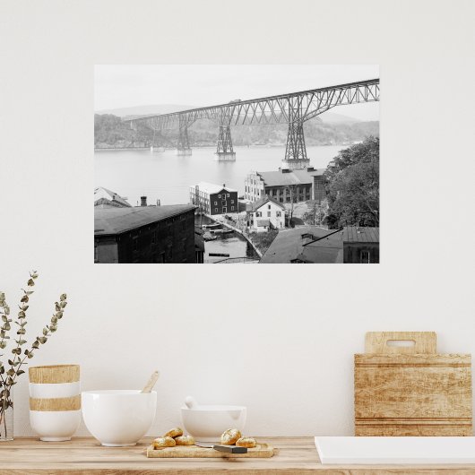 Poughkeepsie Bridge, 1904 Poster (Keuken)